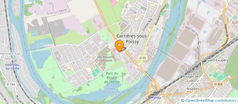 localisation de l'entreprise MADAME HALIMA MOUSAHIF  CARRIERES-SOUS-POISSY