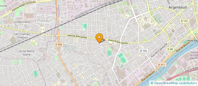 localisation de l'entreprise MADAME HALIMA SENHADJI  ARGENTEUIL