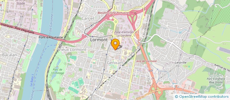 localisation de l'entreprise MADAME HALIMA SGHIOURI  LORMONT