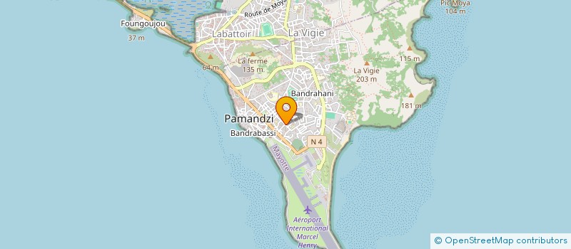 localisation de l'entreprise MADAME HALIMATI BOURA à PAMANDZI