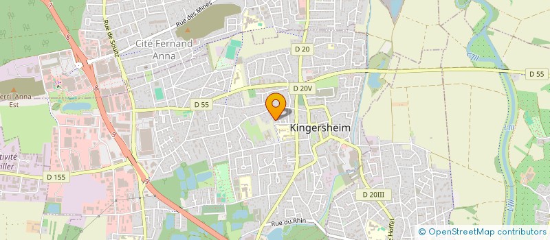 localisation de l'entreprise MADAME HALIMATOU TOURE  KINGERSHEIM