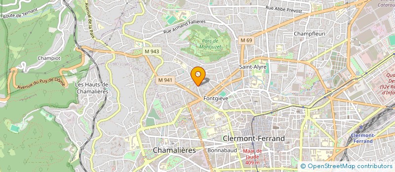 localisation de l'entreprise MADAME HALINA RUDZIKAVA  CLERMONT-FERRAND