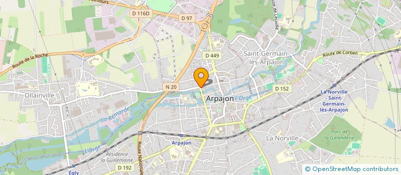 localisation de l'entreprise MADAME HALISAH JOSEPH  ARPAJON