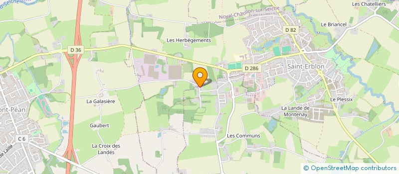 localisation de l'entreprise MADAME HALLYSONE HAMON  ORGERES