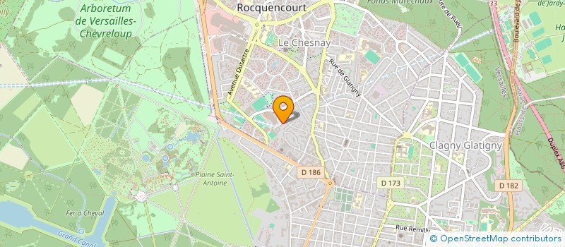 localisation de l'entreprise MADAME HALYNA DUDYAK  LE CHESNAY-ROCQUENCOURT