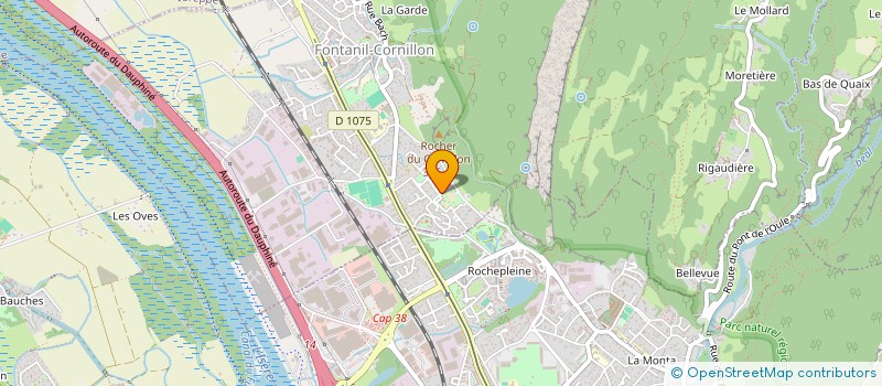 localisation de l'entreprise MADAME HAMA KOUAMELAN  FONTANIL-CORNILLON