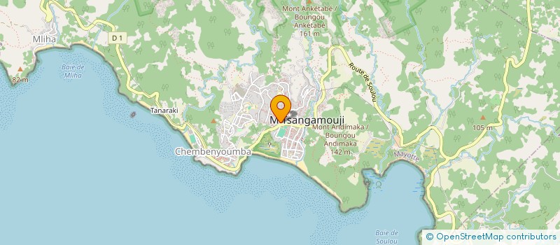 localisation de l'entreprise MADAME HAMADA SOUA à M'TSANGAMOUJI