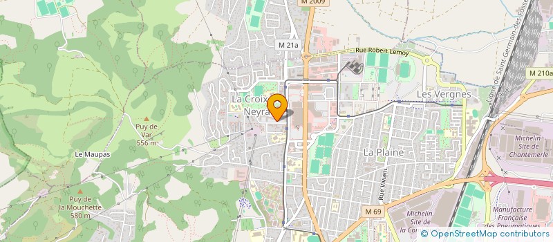 localisation de l'entreprise MADAME HAMAMA SAKKOU  CLERMONT-FERRAND