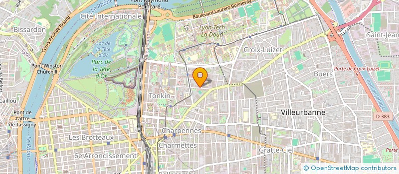 localisation de l'entreprise MADAME HAMANDA DIOMANDE  VILLEURBANNE