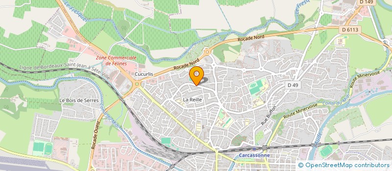 localisation de l'entreprise MADAME HAMDI MOHAMUD MOHAMED à CARCASSONNE