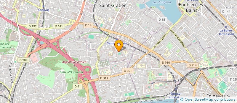 localisation de l'entreprise MADAME HAMEL CHAKER  SAINT-GRATIEN