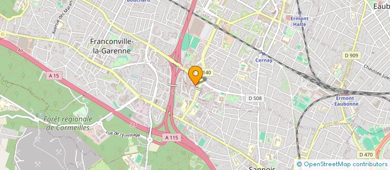 localisation de l'entreprise MADAME HAMEL HOUALEF  ERMONT