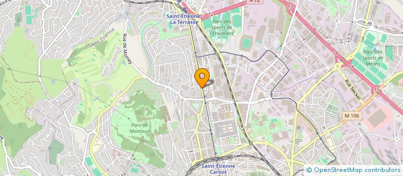 localisation de l'entreprise MADAME HAMEL LARIVE  SAINT-ETIENNE