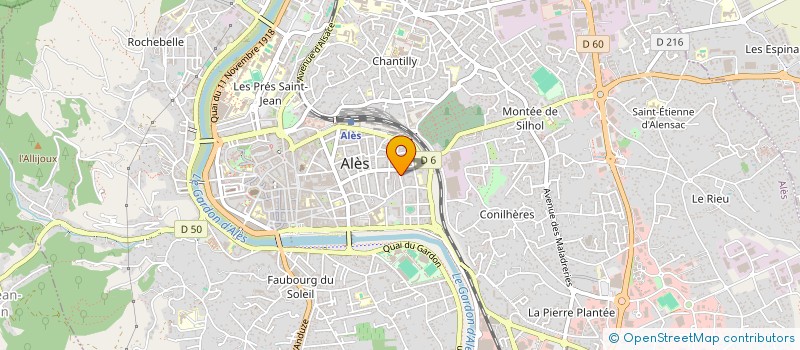 localisation de l'entreprise MADAME HAMIDA AMROUCHE  ALES