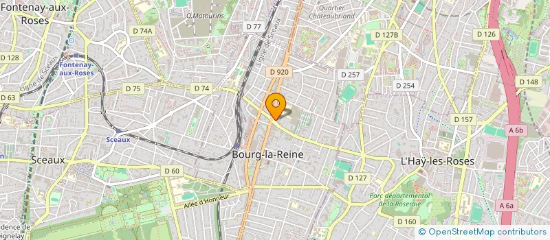 localisation de l'entreprise MADAME HAMIDA BOUSSAID  BOURG-LA-REINE