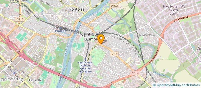 localisation de l'entreprise MADAME HAMIDA LOUCIF  SAINT-OUEN-L'AUMONE