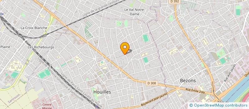 localisation de l'entreprise MADAME HAMIDE KUBRA GURKAN  HOUILLES