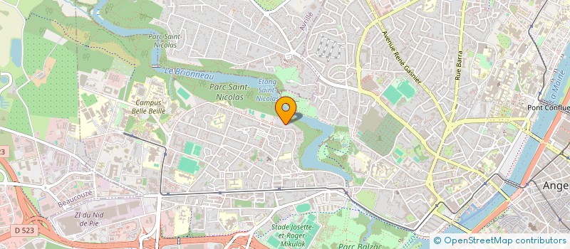 localisation de l'entreprise MADAME HAMILA MADI  ANGERS