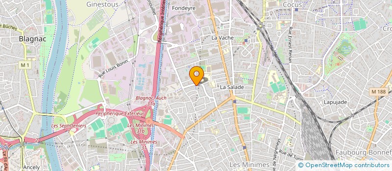 localisation de l'entreprise MADAME HAMOU BOUDANI à TOULOUSE