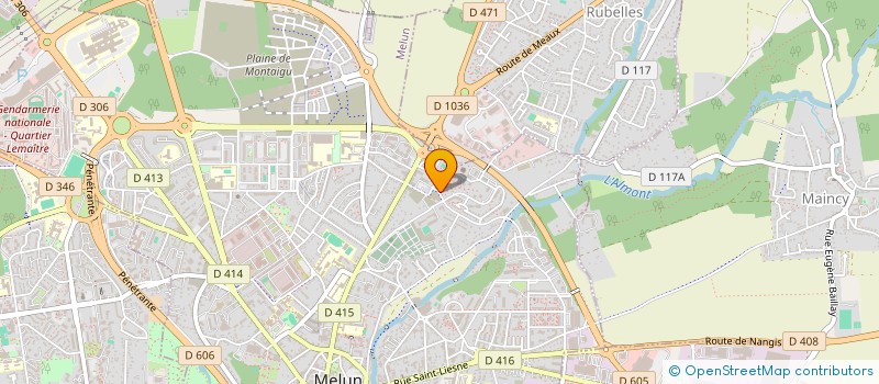 localisation de l'entreprise MADAME HANA BOURAOUI à MELUN