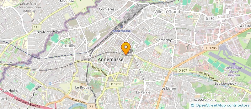 localisation de l'entreprise MADAME HANA DEROUICHE  ANNEMASSE