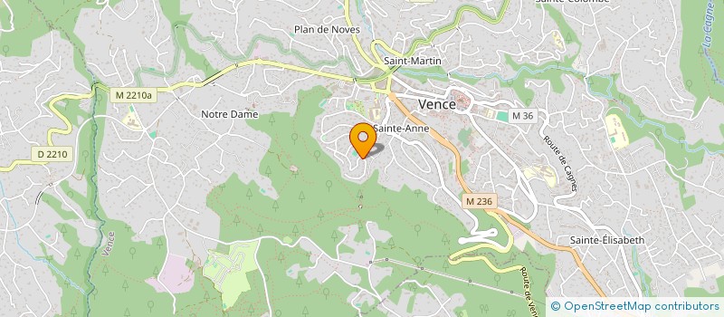 localisation de l'entreprise MADAME HANA FAUGERE à VENCE