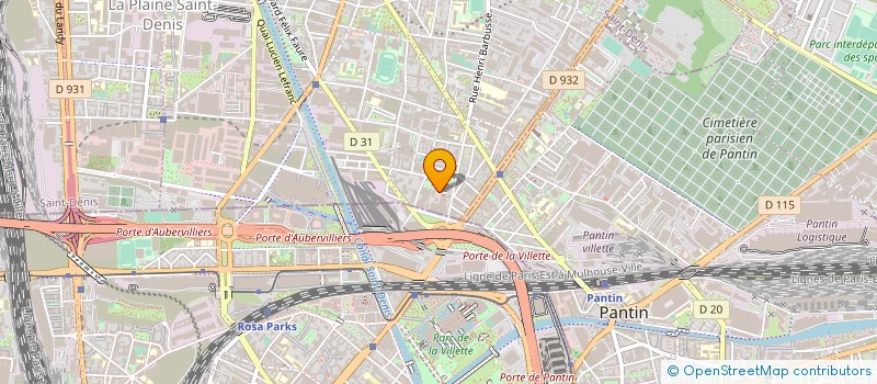 localisation de l'entreprise MADAME HANA GHOMRASNI  AUBERVILLIERS