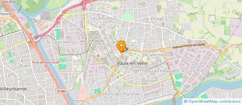 localisation de l'entreprise MADAME HANA HADDAD  VAULX-EN-VELIN