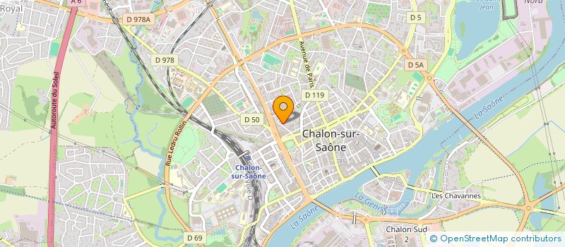 localisation de l'entreprise MADAME HANA HADDAD  CHALON-SUR-SAONE