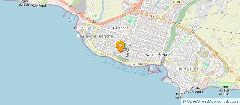 localisation de l'entreprise MADAME HANA OMARJEE  SAINT-PIERRE