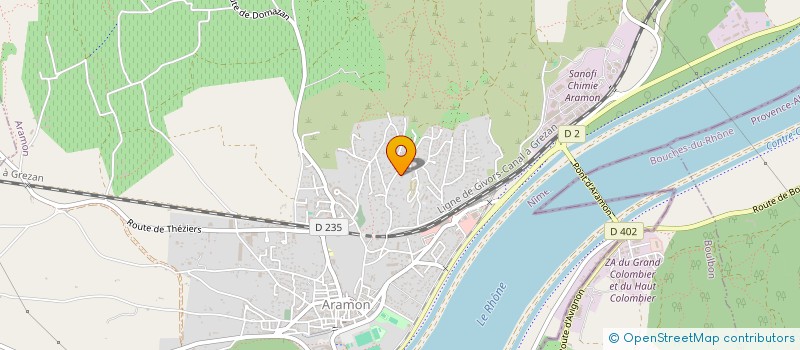 localisation de l'entreprise MADAME HANAA EL AZZAOUI  ARAMON