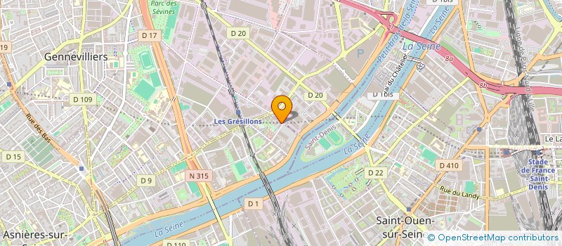 localisation de l'entreprise MADAME HANAA OUJJA  ASNIERES-SUR-SEINE