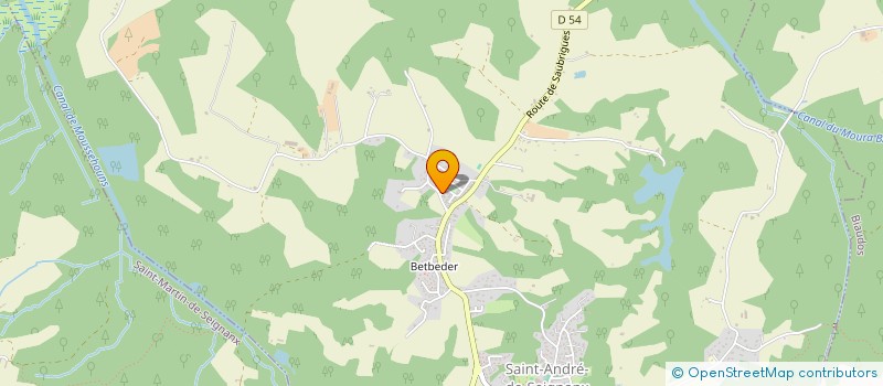 localisation de l'entreprise MADAME HANAE LARROUY  SAINT-ANDRE-DE-SEIGNANX