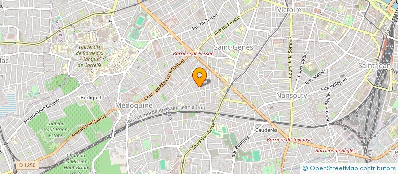 localisation de l'entreprise MADAME HANAE RABET AJON  TALENCE