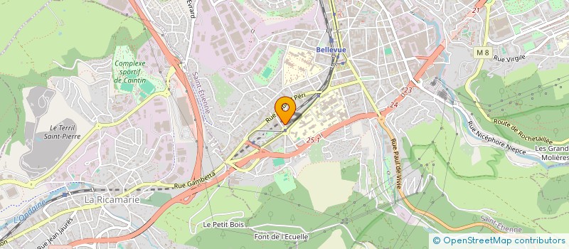 localisation de l'entreprise MADAME HANAN BARTAL  SAINT-ETIENNE