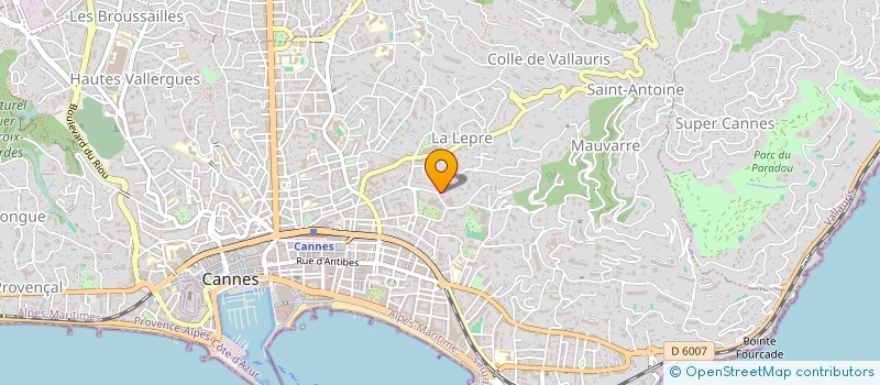 localisation de l'entreprise MADAME HANAN BOUSFIR à CANNES