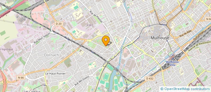 localisation de l'entreprise MADAME HANAN GUERFI  MULHOUSE