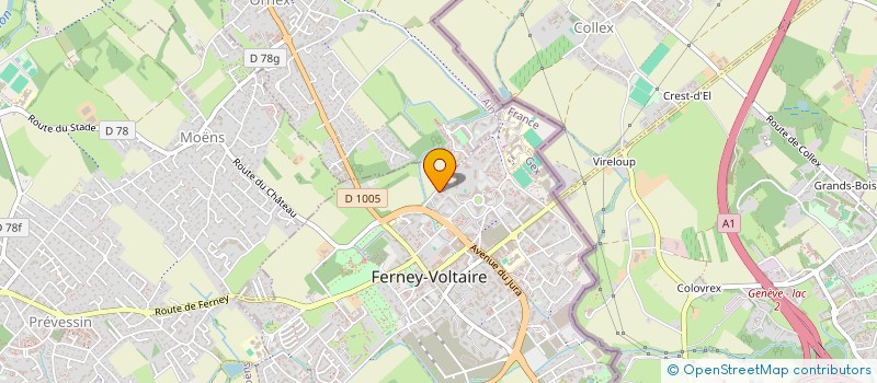 localisation de l'entreprise MADAME HANAN KARMASS à FERNEY-VOLTAIRE