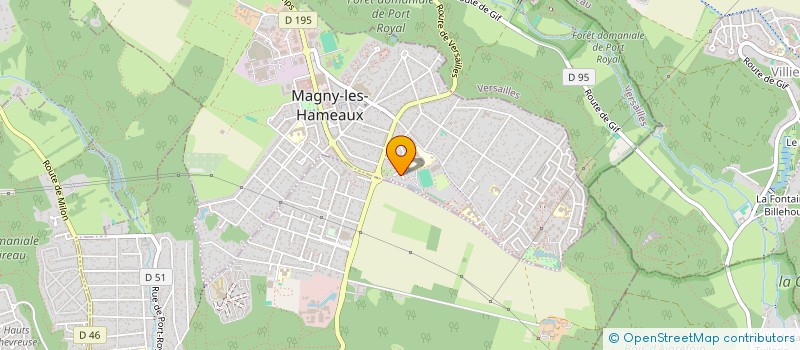 localisation de l'entreprise MADAME HANAN KOUKAB ECHAFIAI  MAGNY-LES-HAMEAUX