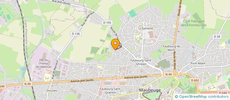 localisation de l'entreprise MADAME HANAN TOUMI à MAUBEUGE