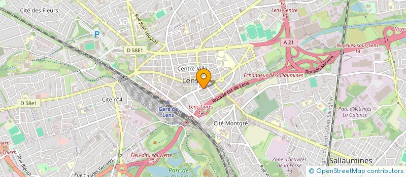 localisation de l'entreprise MADAME HANANE ABAHRI  LENS