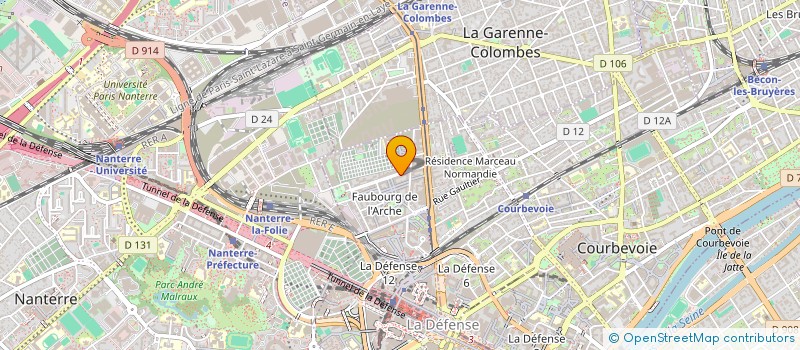 localisation de l'entreprise MADAME HANANE AITLHOU  COURBEVOIE