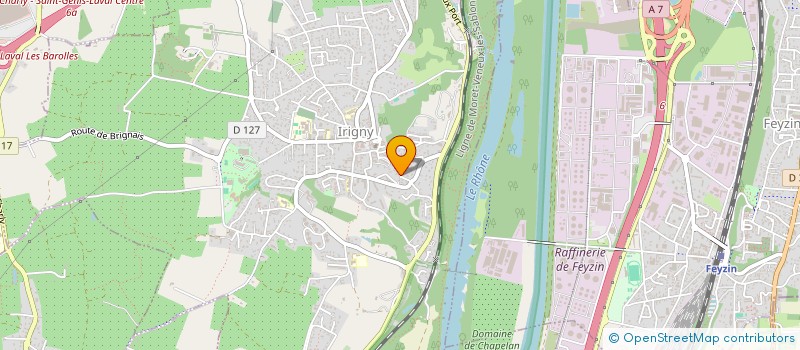 localisation de l'entreprise MADAME HANANE AKRACHE  IRIGNY