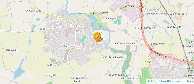 localisation de l'entreprise MADAME HANANE AZEROUAL  BOURGBARRE