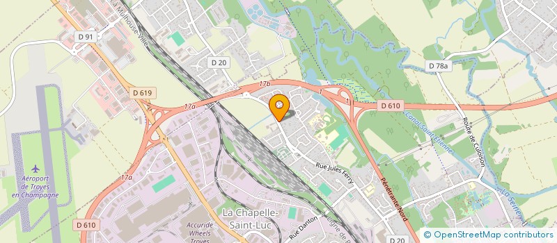 localisation de l'entreprise MADAME HANANE BAYNAOUI  LA CHAPELLE-SAINT-LUC