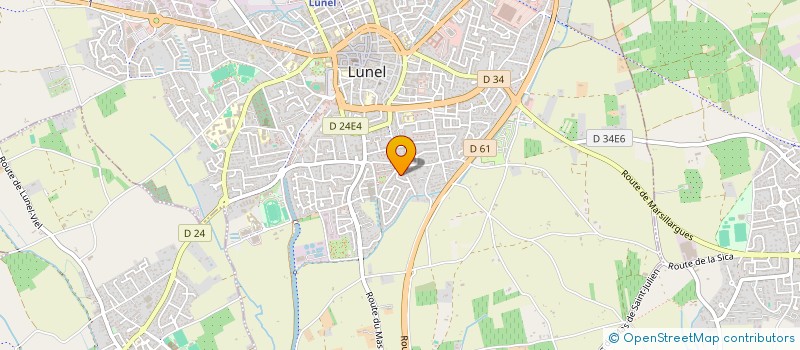 localisation de l'entreprise MADAME HANANE BEKHTACHE  LUNEL