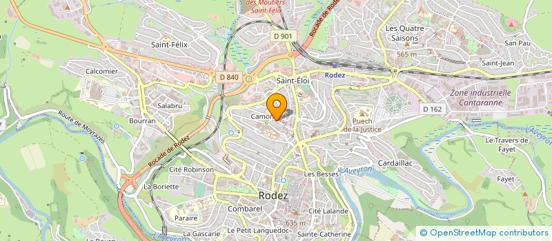 localisation de l'entreprise MADAME HANANE BELQAID  RODEZ