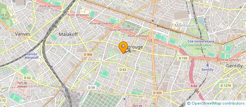 localisation de l'entreprise MADAME HANANE BENBADIS  MONTROUGE