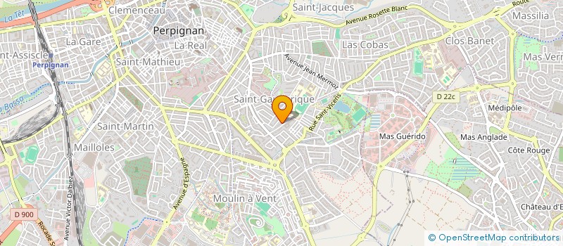 localisation de l'entreprise MADAME HANANE BENJIB  PERPIGNAN