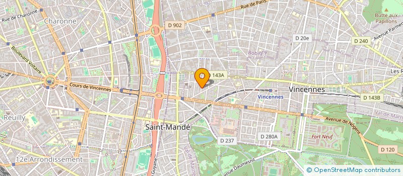 localisation de l'entreprise MADAME HANANE BERERHI  VINCENNES